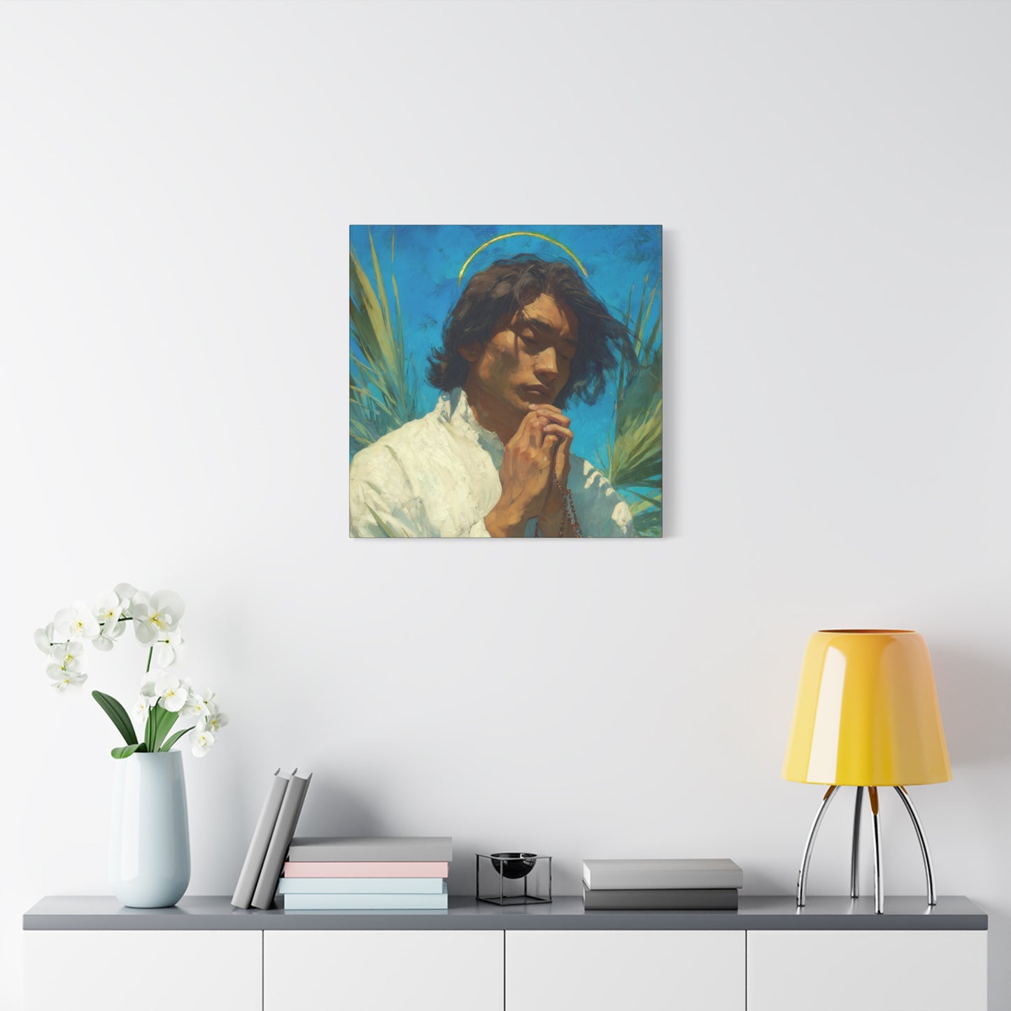 Saint Lorenzo Ruiz - Multiple Sizes - Catholic Home art - Museum Wrapped Canvas - Sanctified Souls Print - Catholic Martyr Art