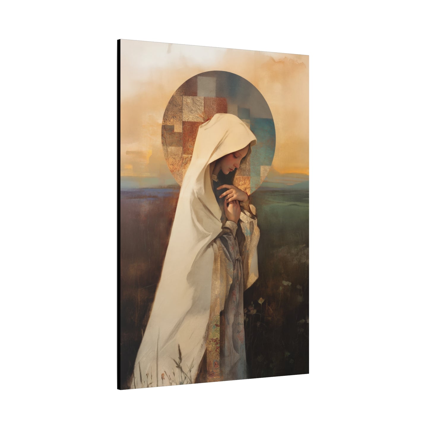 Our Lady of the Prairie - Multiple Sizes - Catholic Home art - Museum Wrapped Canvas - Sanctified Souls Print