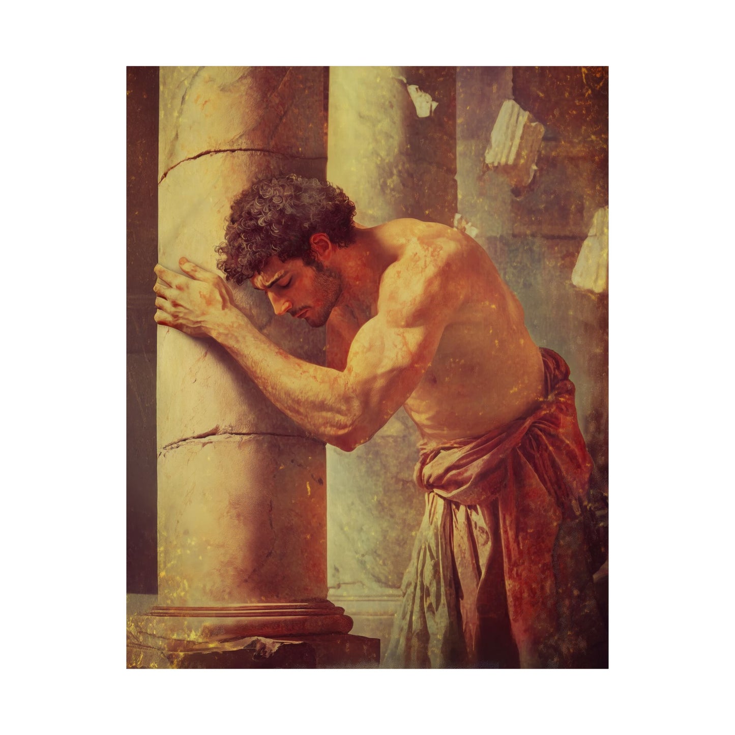 Samson - Sanctified Souls Print - Multiple Sizes - Premium Matte Vertical Posters - Catholic Christian Home Decor Art