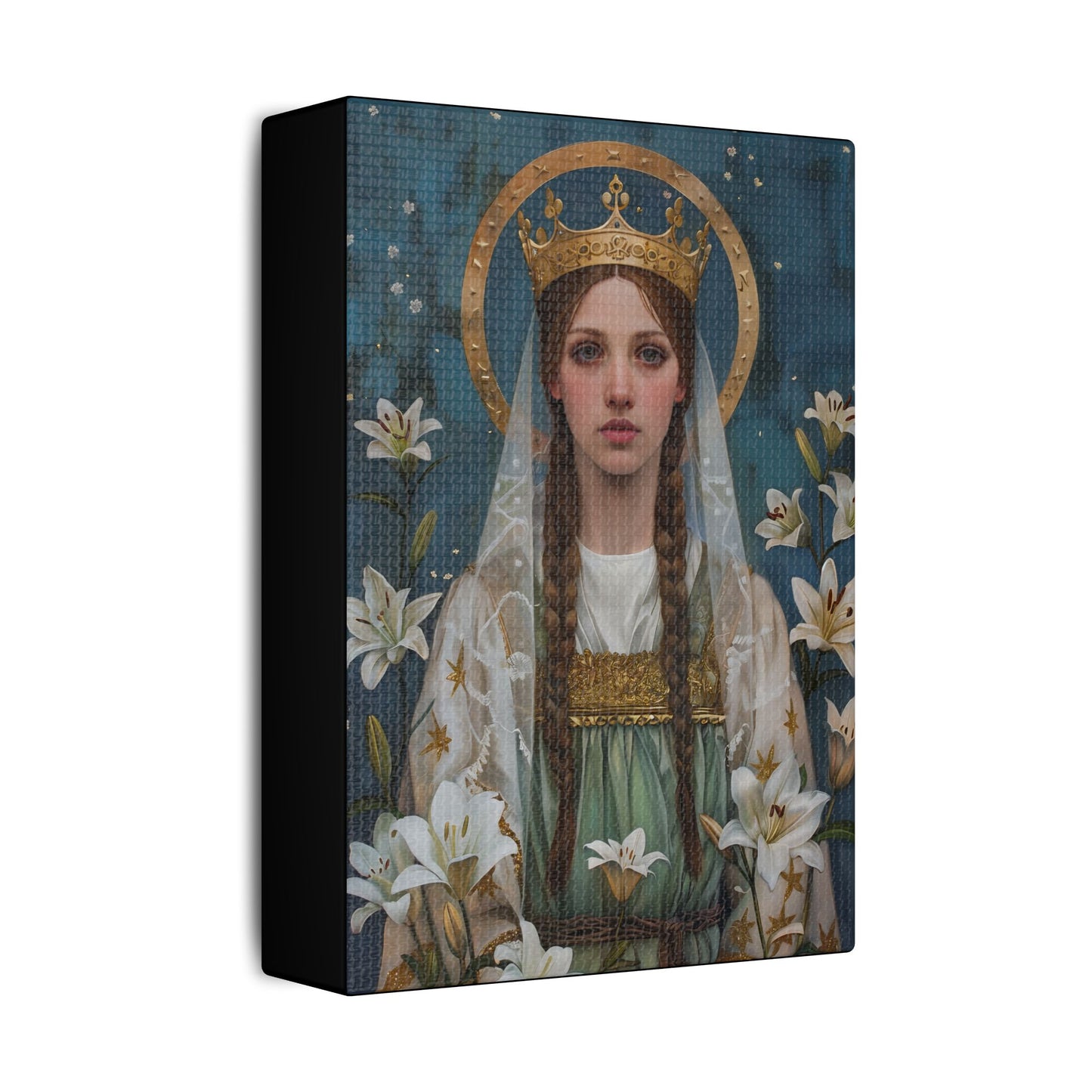 Saint Isabel of France - Museum Wrapped Canvas - Sanctified Souls Print - Religious Art - Catholic Saint