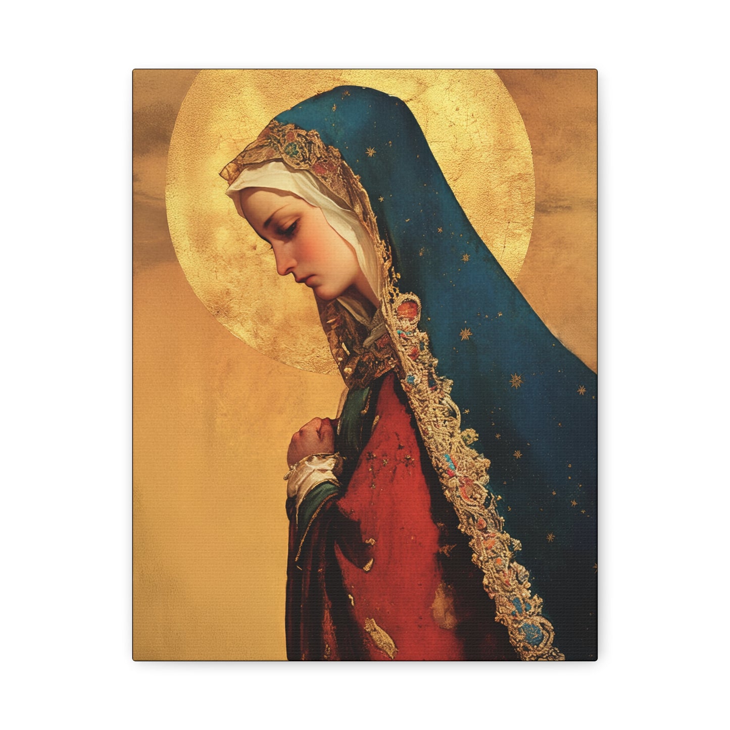 Our Lady of Mercy / Our Lady of Ransom - Multiple Sizes - Catholic Home art - Museum Wrapped Canvas - Sanctified Souls Print - Mother Mary