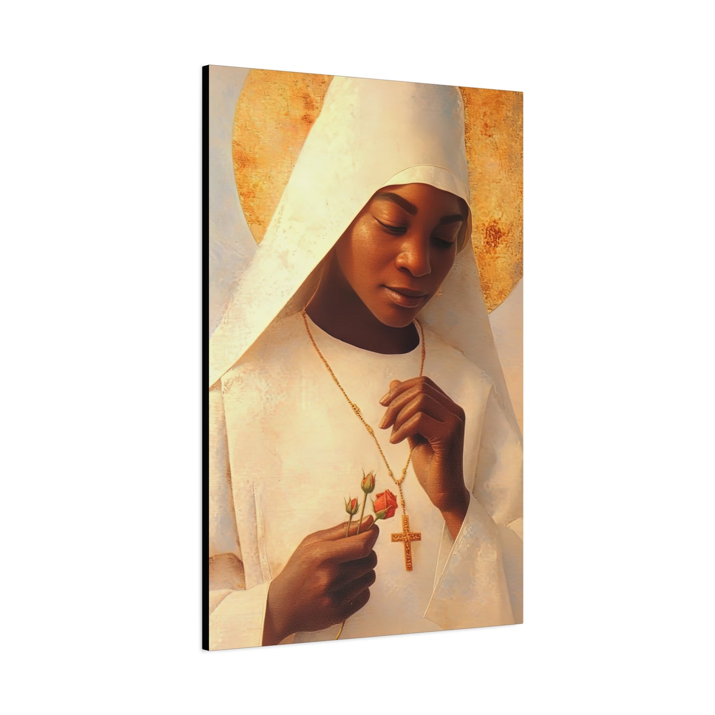 Blessed Marie-Clementine Anuarite Nengapeta - Gallery Wrapped Canvas - Print - Religious Art for your Home - Catholic art print