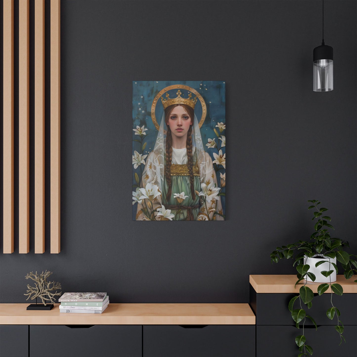 Saint Isabel of France - Museum Wrapped Canvas - Sanctified Souls Print - Religious Art - Catholic Saint