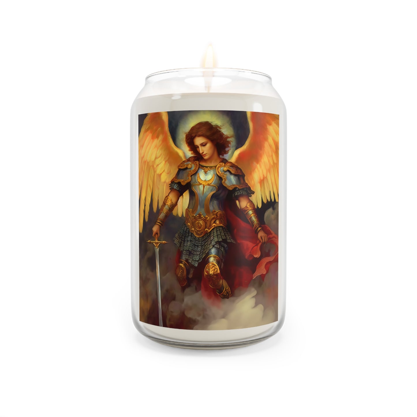 Saint Michael the Archangel  - Scented Prayer Candle, 13.75oz - Tall Size - Religious Prayer Candle - Catholic Art