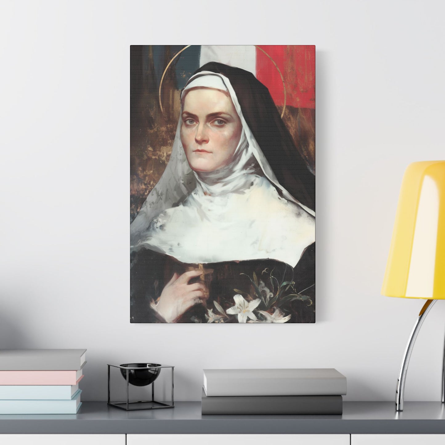 Saint Jeanne-Antide Thouret - Museum Wrapped Canvas - Print - Religious Art for your Home - Christian print - Prayer Room Art - Catholic