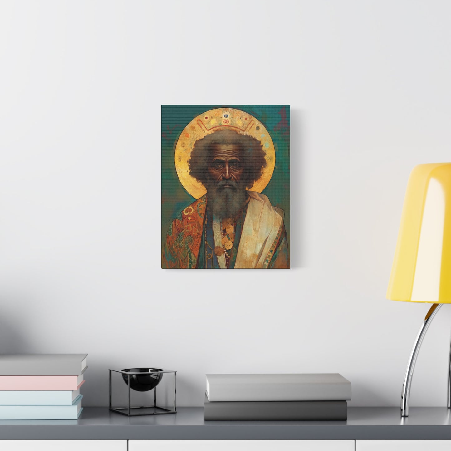 Saint Moses - Museum Wrapped Canvas - Sanctified Souls Print - Religious Art for your Home