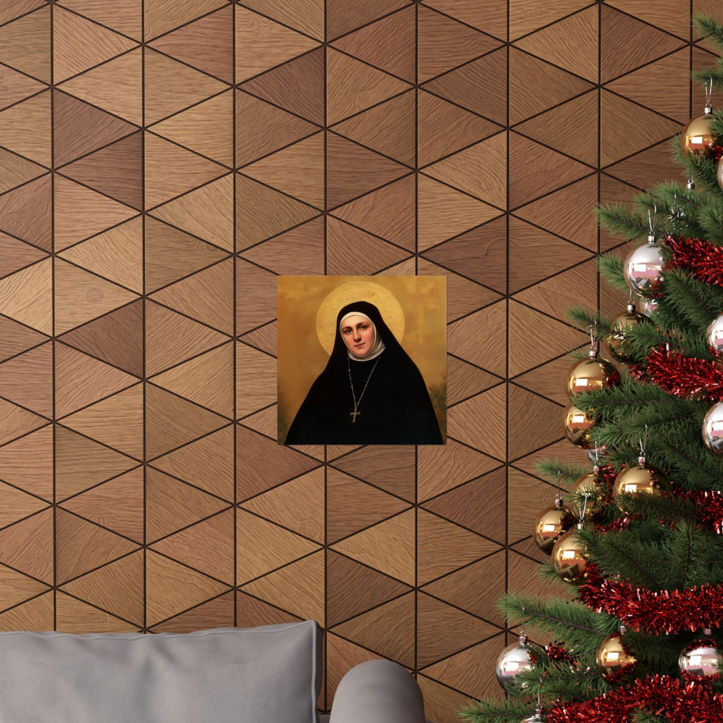 Saint Geltrude Caterina Comensoli - Sanctified Souls Print - Multiple Sizes - Premium Matte Vertical Posters