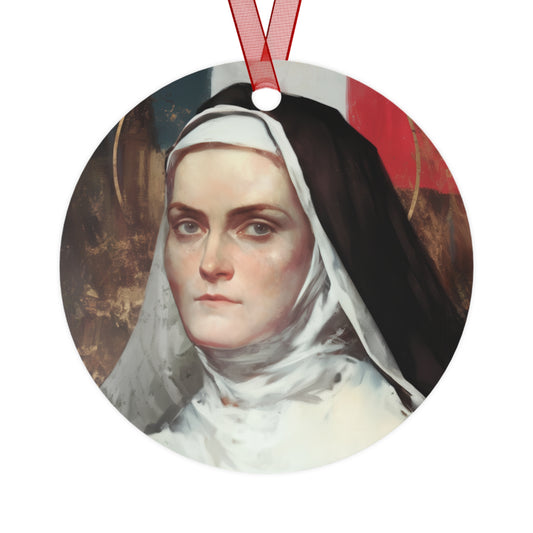 Saint Jeanne-Antide Thouret Metal Ornament - Religious Holiday Christmas Keepsake - Religious Catholic Tree Ornament - Christmas Gift