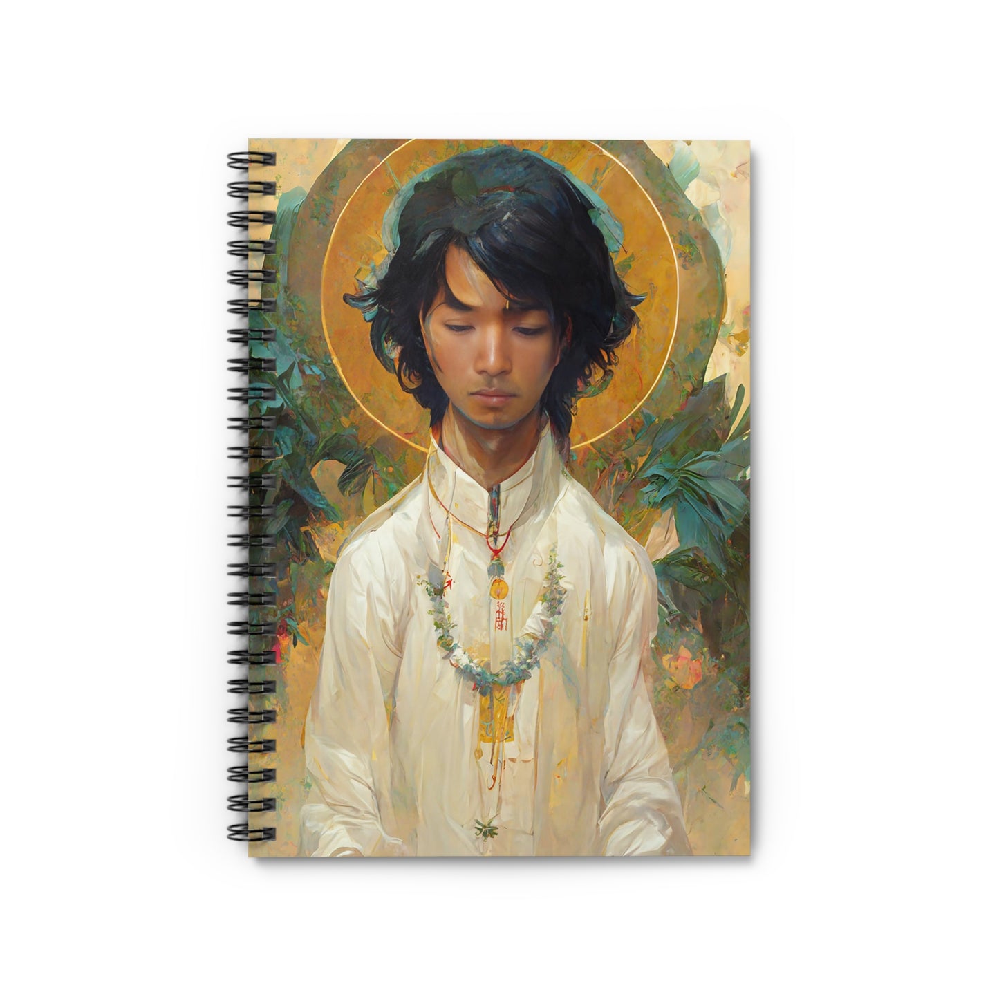 Saint Lorenzo Ruiz Journal - Sanctified Souls Art - Religious Based Notebook - Spiral Notebook - Ruled Line