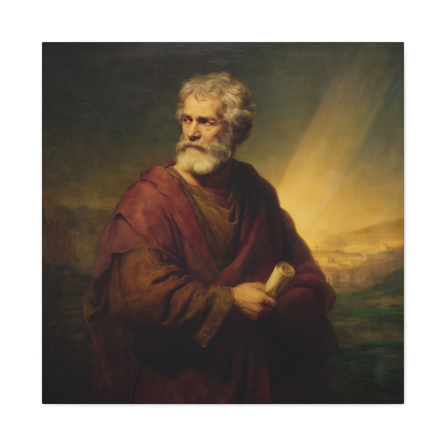 Saint Phillip the Apostle -  Museum Wrapped Canvas - Sanctified Souls Print - Religious Art for your Home