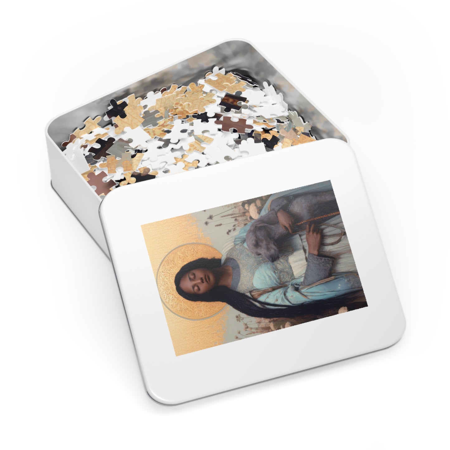 Saint Quiteria - Puzzle & Keepsake Tin - Religious Jigsaw Puzzle (30, 110, 252, 500,1000-Piece)