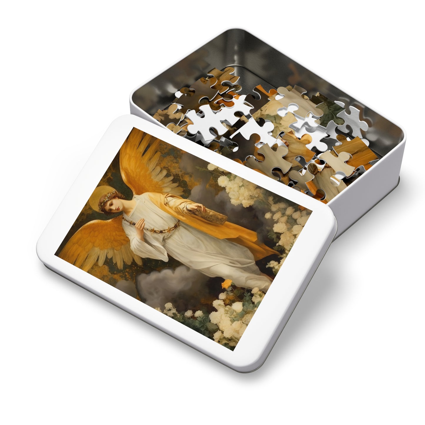 Saint Gabriel the Archangel - Puzzle and Keepsake Tin - Religious Jigsaw Puzzle (30, 110, 252, 500,1000-Piece) - Religious Puzzle
