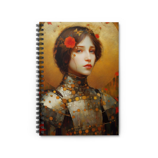 Saint Joan of Arc Journal - Sanctified Souls Art - Religious Based Notebook - Spiral Notebook - Ruled Line