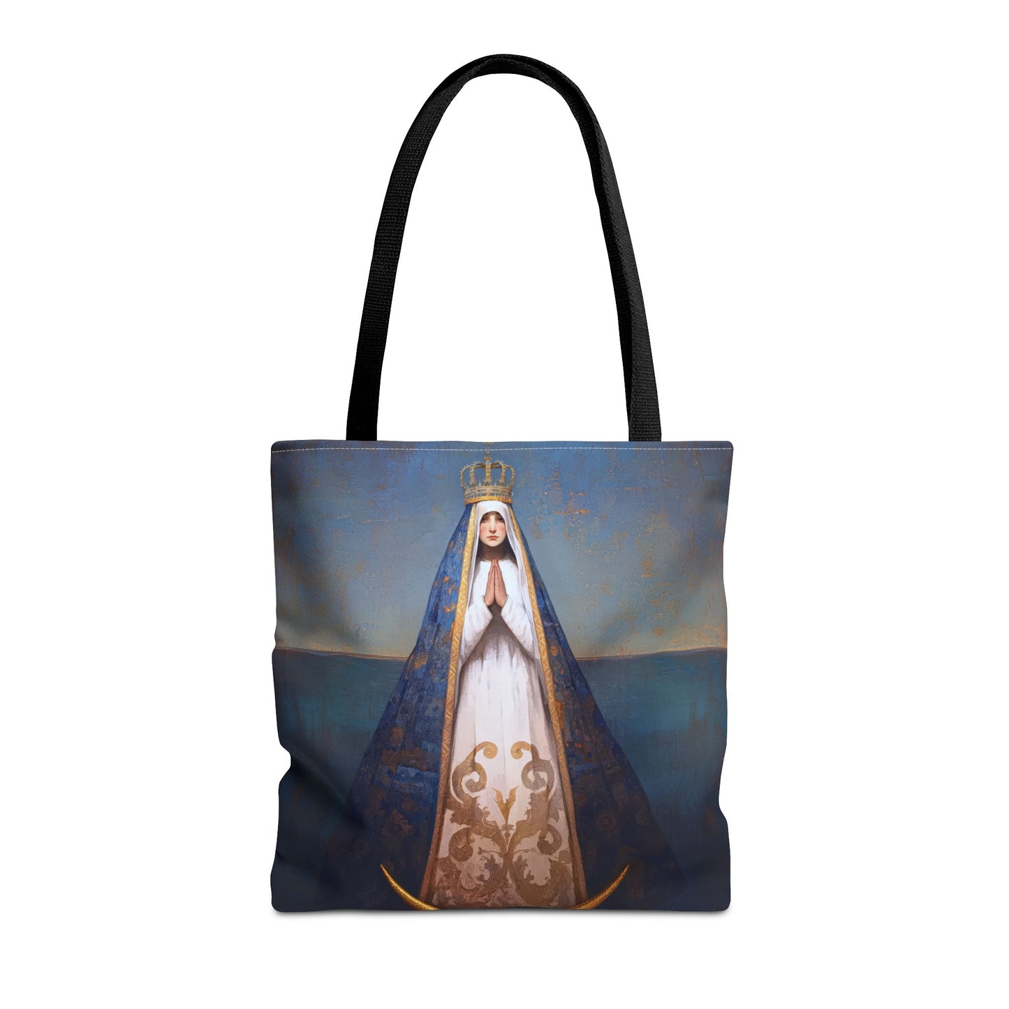 Virgen del Valle - Mother Mary  - Virgin of the Valley - Marian Art - Tote Bag - Large Medium Small Faith Art Bag - Tote Purse