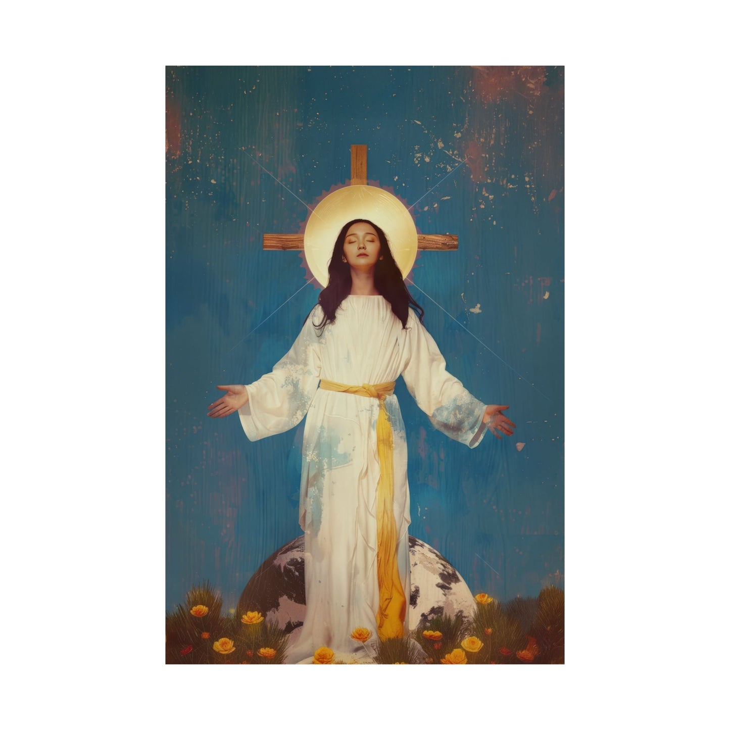 Our Lady of Akita - Mother Mary - Sanctified Souls Print - Multiple Sizes - Premium Matte Vertical Posters
