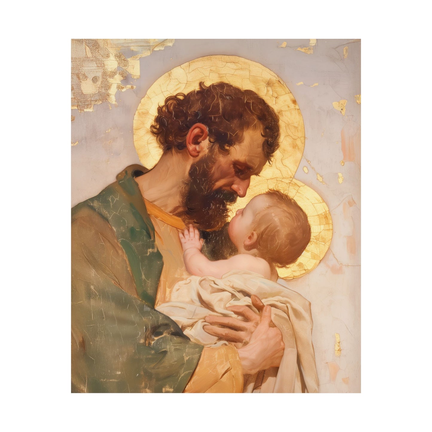 Saint Joseph, Pillar of the Holy Family - Sanctified Souls Print - Multiple Sizes - Premium Matte Vertical Posters - Sister Saints