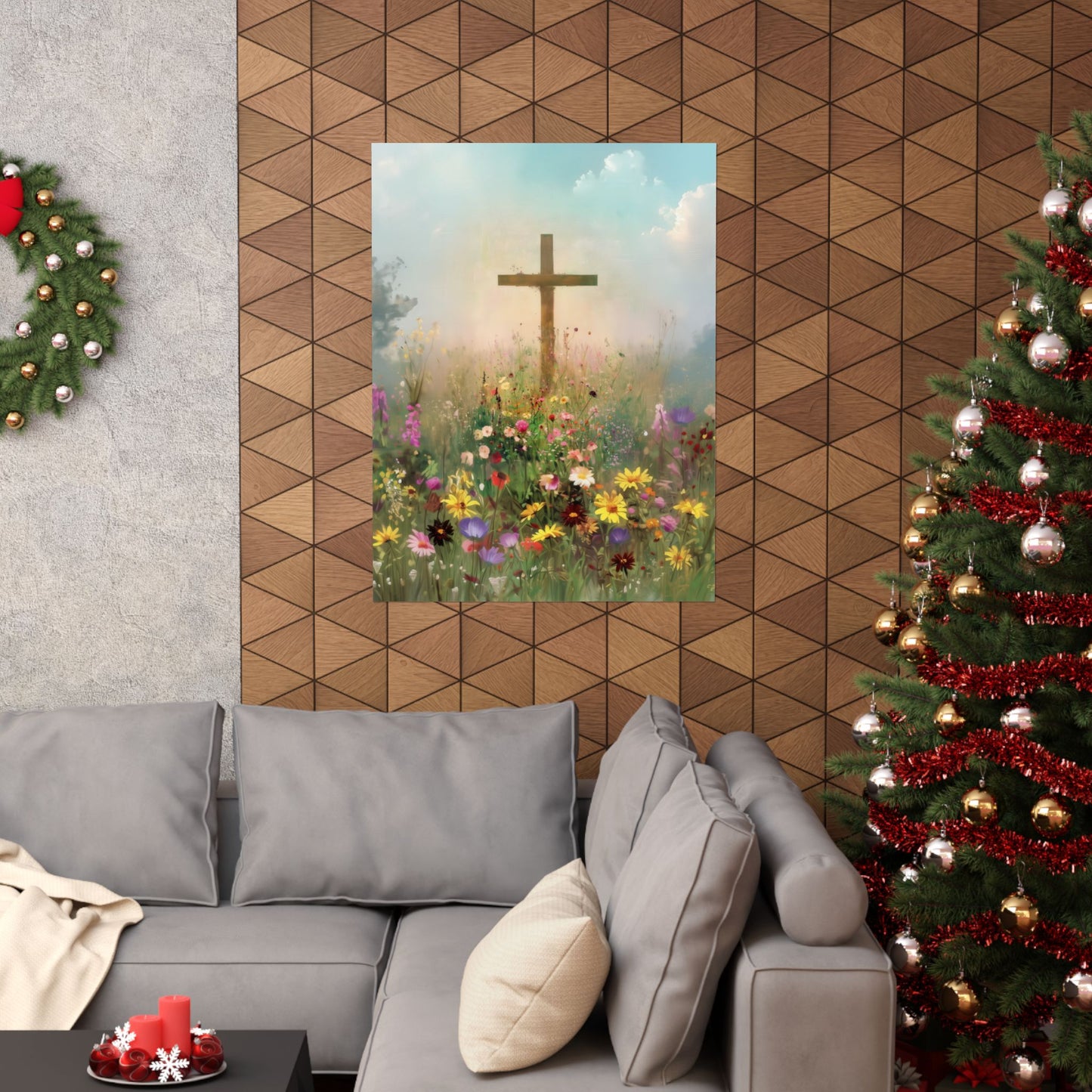 The Cross That Called the Earth to Life - Sanctified Souls Print - Multiple Sizes - Premium Matte Vertical Posters