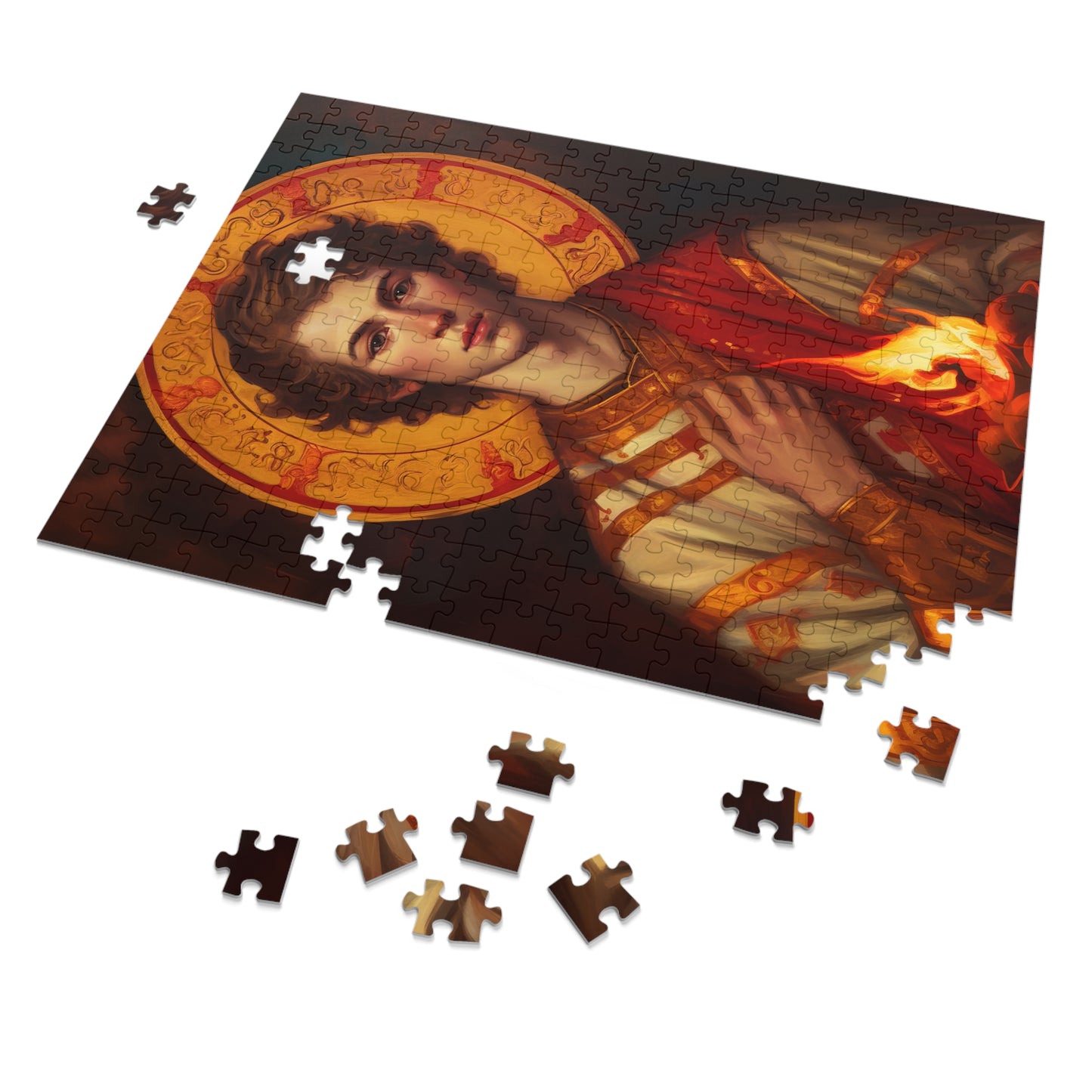 Saint Lawrence - Puzzle and Keepsake Tin - Religious Jigsaw Puzzle (30, 110, 252, 500,1000-Piece) - Religious Puzzle