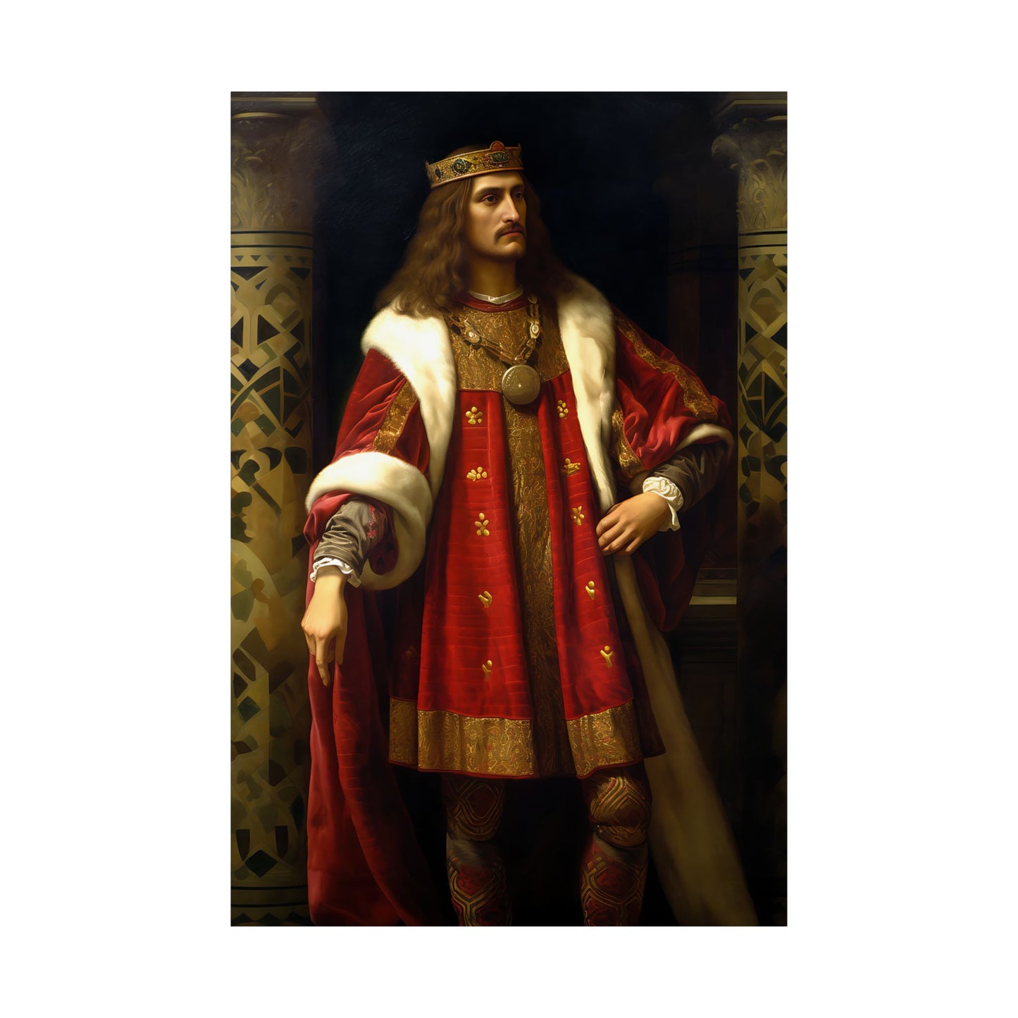 Saint Stephan the Great Print - Sanctified Souls Print - Multiple Sizes - Premium Matte Vertical Posters