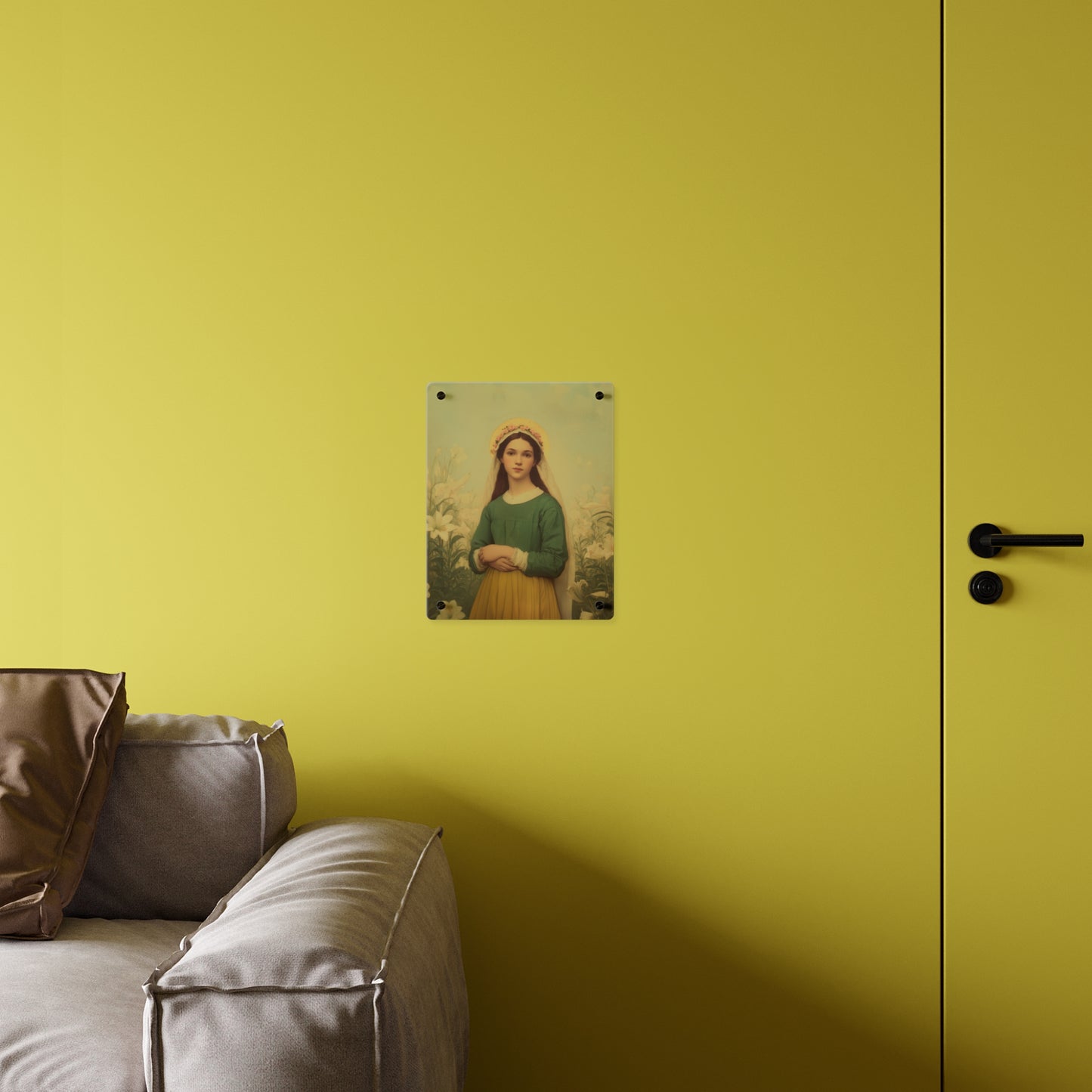 Saint Maria Goretti Wall Art Panel - Ready to Hang Acrylic Print - Catholic Saint Art - Patron Saint Print - No Frame needed