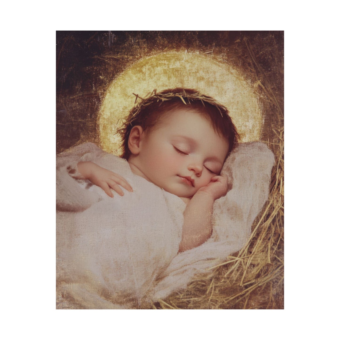 The Christ Child Born Into the Quiet of the World - Sanctified Souls Print - Multiple Sizes - Premium Matte Vertical Posters