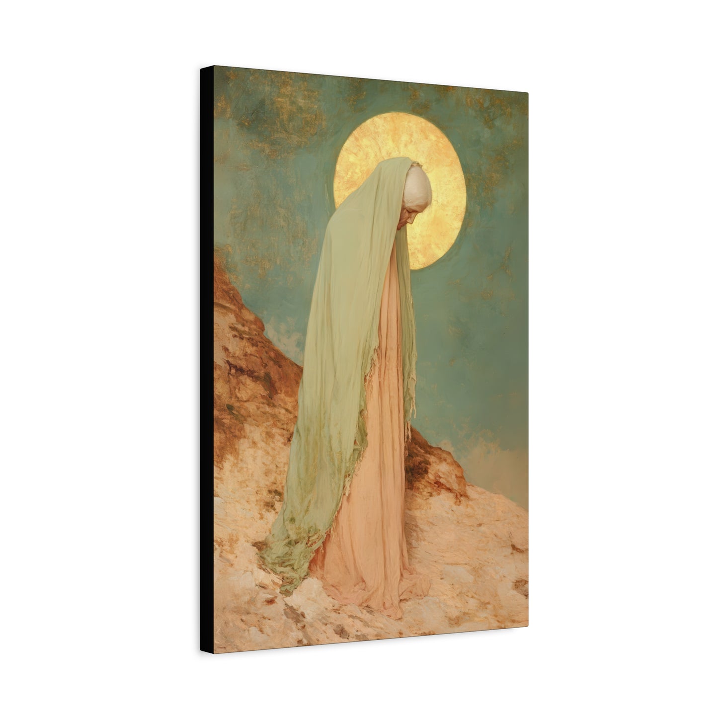 Saint Melania the Elder - Desert Mother - Gallery Wrapped Canvas - Print - Religious Art for your Home - Catholic Art Print