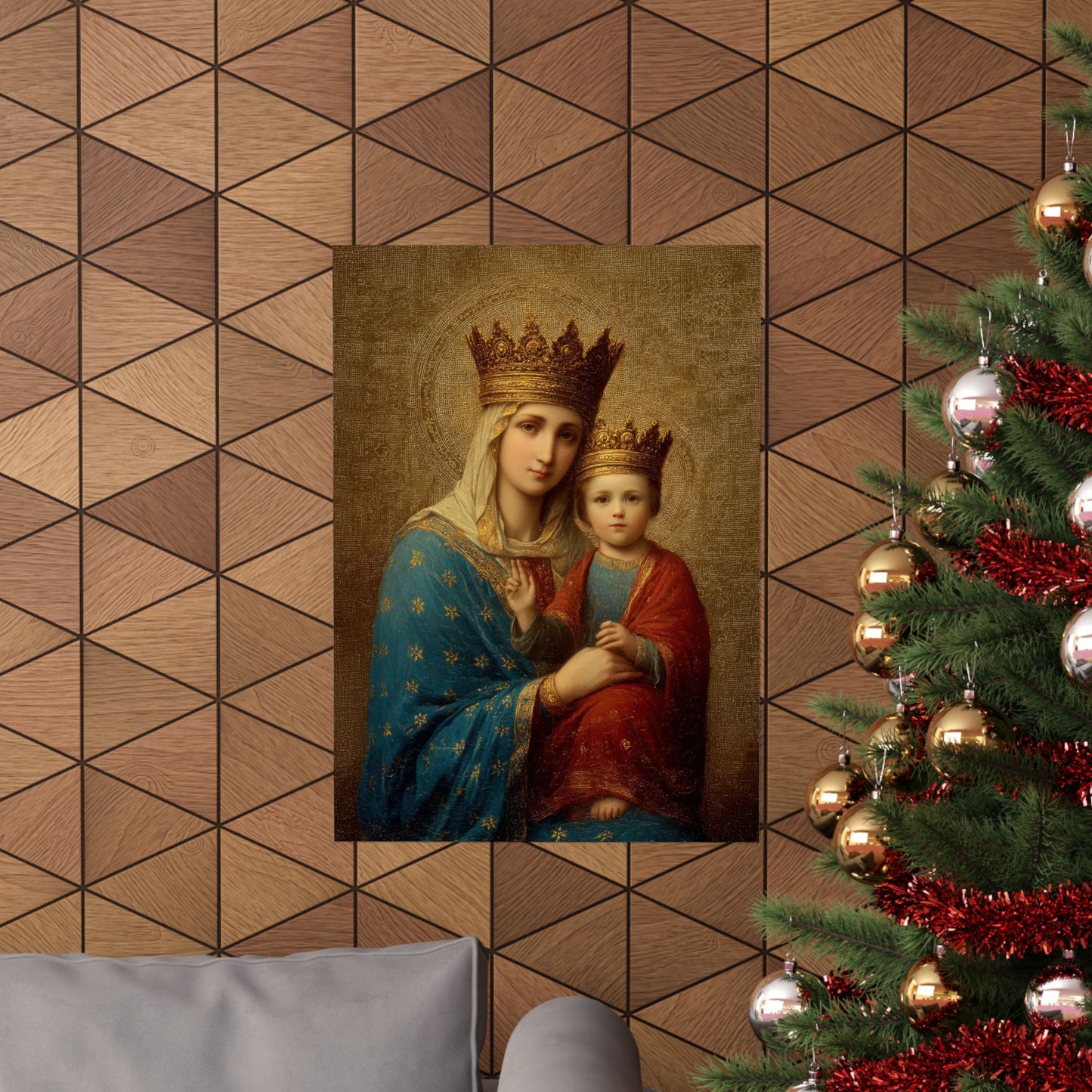 Madonna della Strada - Our Lady of the Way - Sanctified Souls Print - Multiple Sizes - Premium Matte Vertical Posters