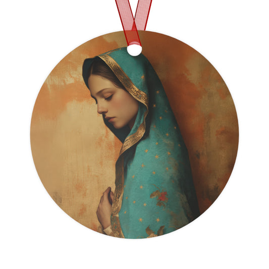 Our Lady of Guadalupe - Metal Ornament - Religious Holiday Christmas Ornament and Keepsake