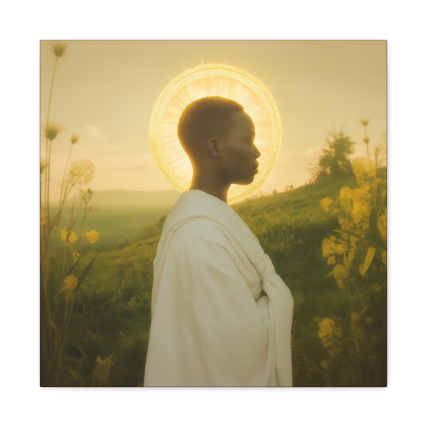 Saint Charles Lwanga -  Museum Wrapped Canvas - Sanctified Souls Print - Religious Art for your Home - Catholic Patron Saint Art
