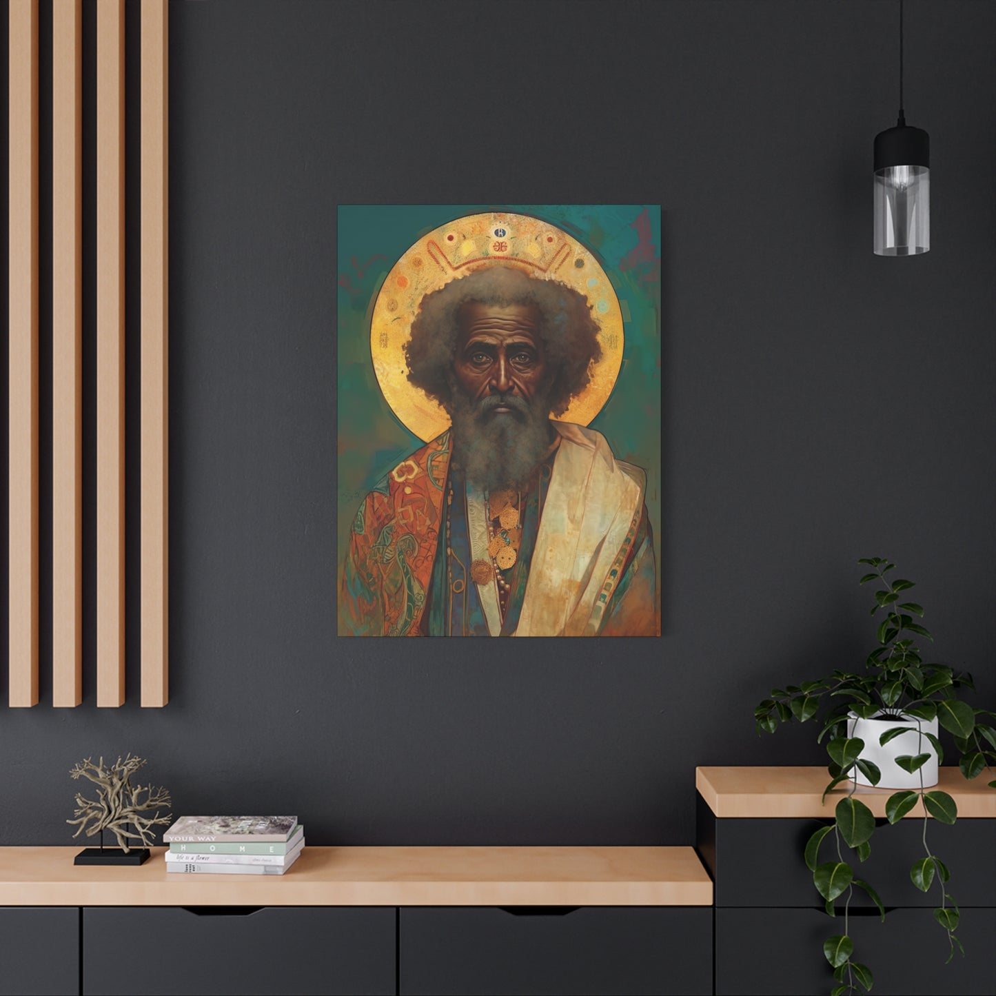 Saint Moses - Museum Wrapped Canvas - Sanctified Souls Print - Religious Art for your Home