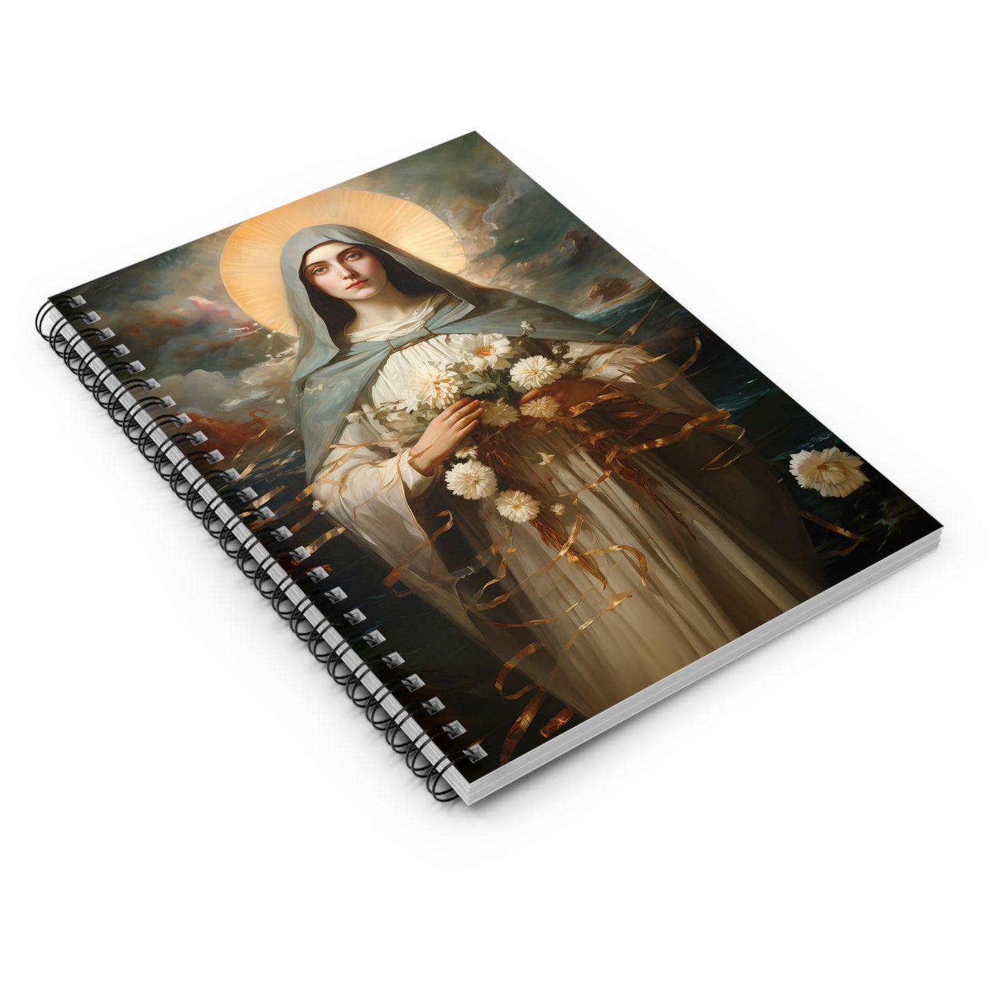 Saint Rose Venerini - Sanctified Souls Art - Religious Based Notebook - Spiral Notebook - Ruled Line