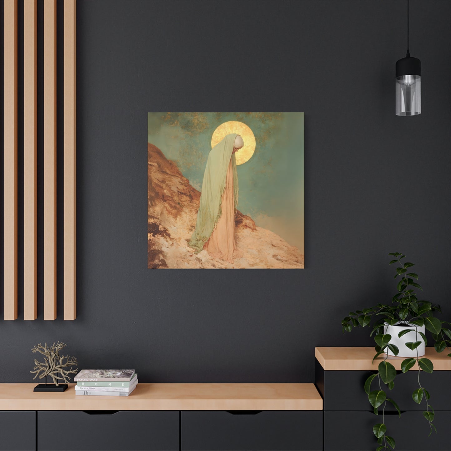 Saint Melania the Elder - Desert Mother - Gallery Wrapped Canvas - Print - Religious Art for your Home - Catholic Art Print