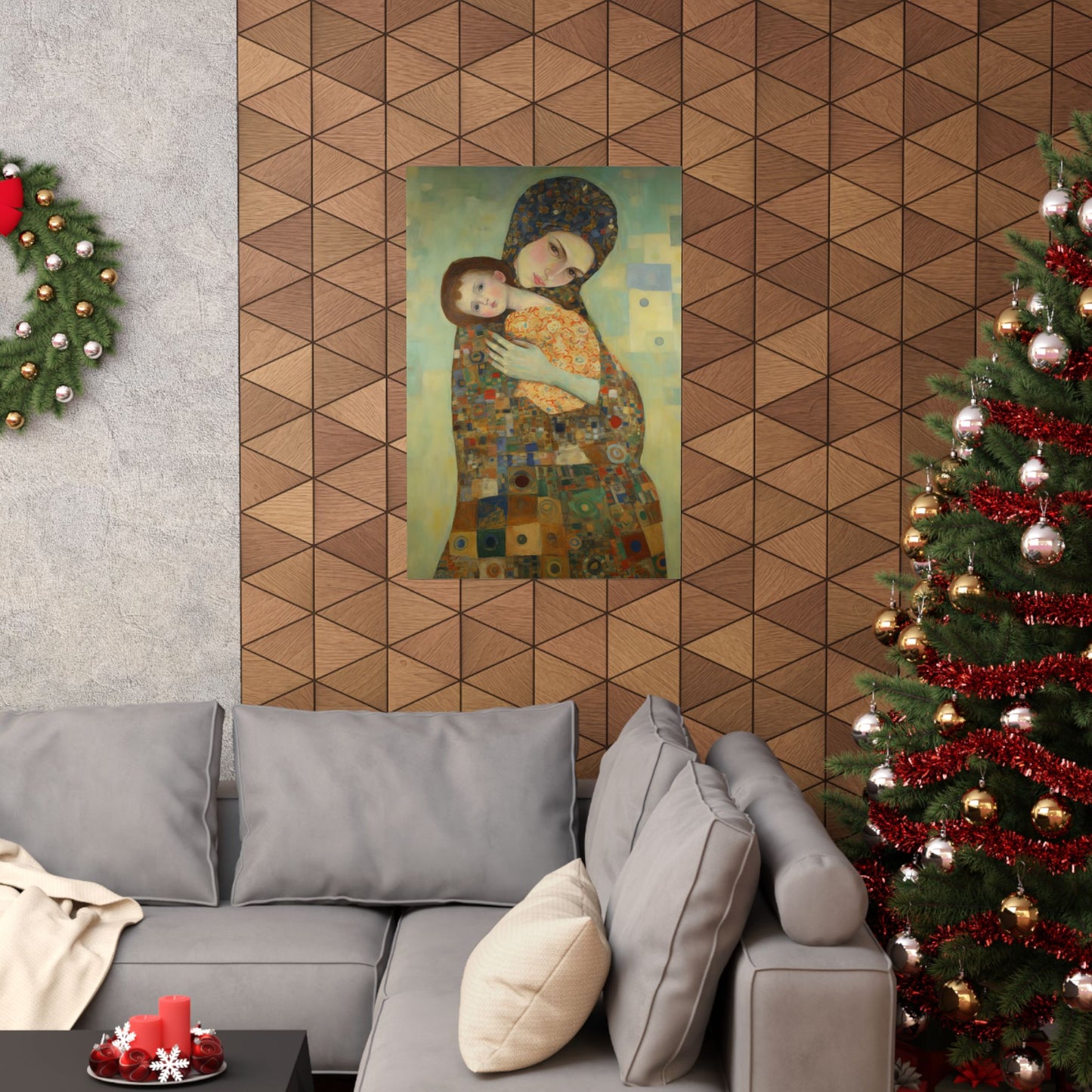 Cherished Blessing - Mary with Her Son - Catholic Art Print - Multiple Sizes - Premium Matte Vertical Posters - Christ Child