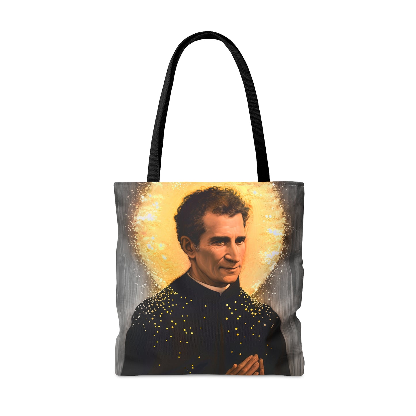 Saint John Bosco Tote Bag - Purse - Three sizes - Large Medium Small Faith Art Bag - Catholic faith carry-all purse - Double Sided