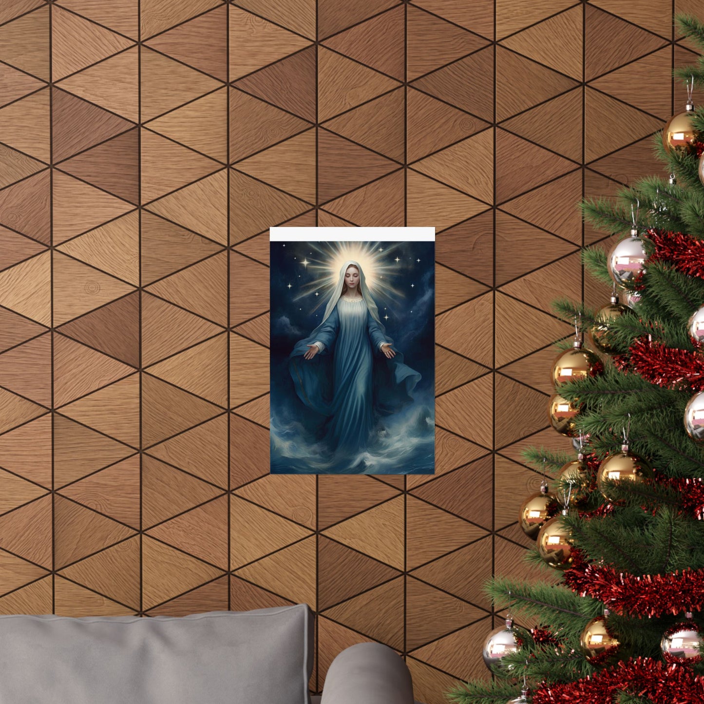 Our Lady, Star of the Sea - Sanctified Souls Print - Multiple Sizes - Premium Matte Vertical Posters - Stella Maris Print