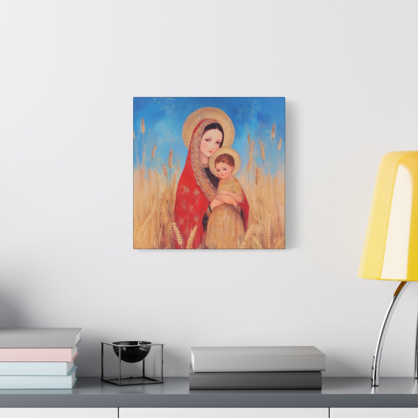Our Lady of the Harvest  - Multiple Sizes - Catholic Home art - Museum Wrapped Canvas - Sanctified Souls Print