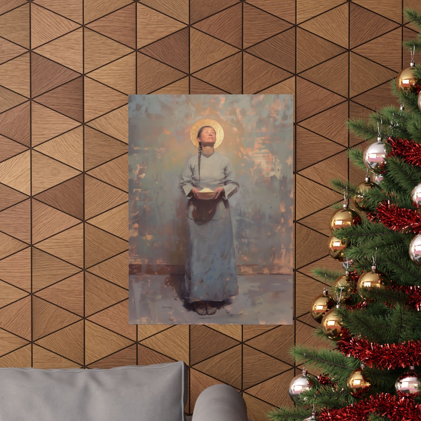 Saint Martha Wang - Chinese Martyr Saint  - Sanctified Souls Print - Multiple Sizes - Premium Matte Vertical Posters