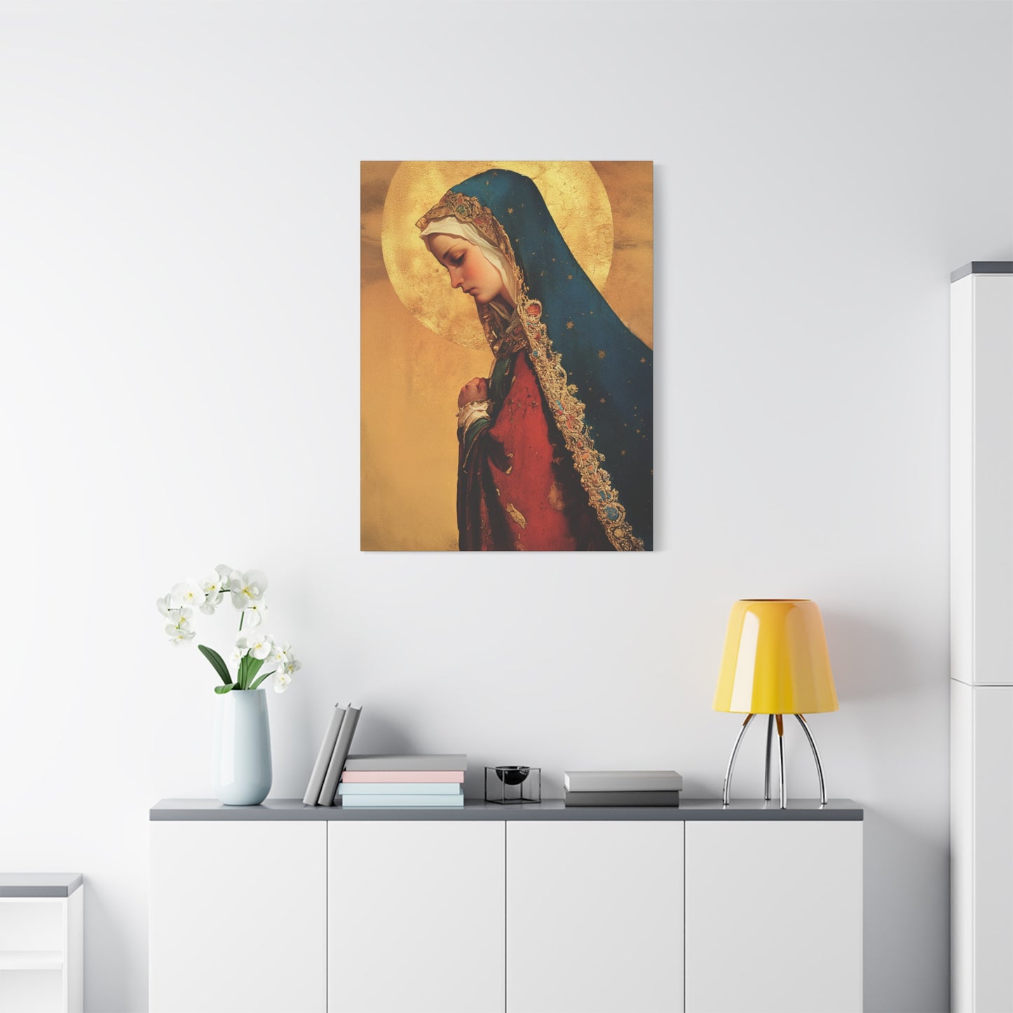 Our Lady of Mercy / Our Lady of Ransom - Multiple Sizes - Catholic Home art - Museum Wrapped Canvas - Sanctified Souls Print - Mother Mary