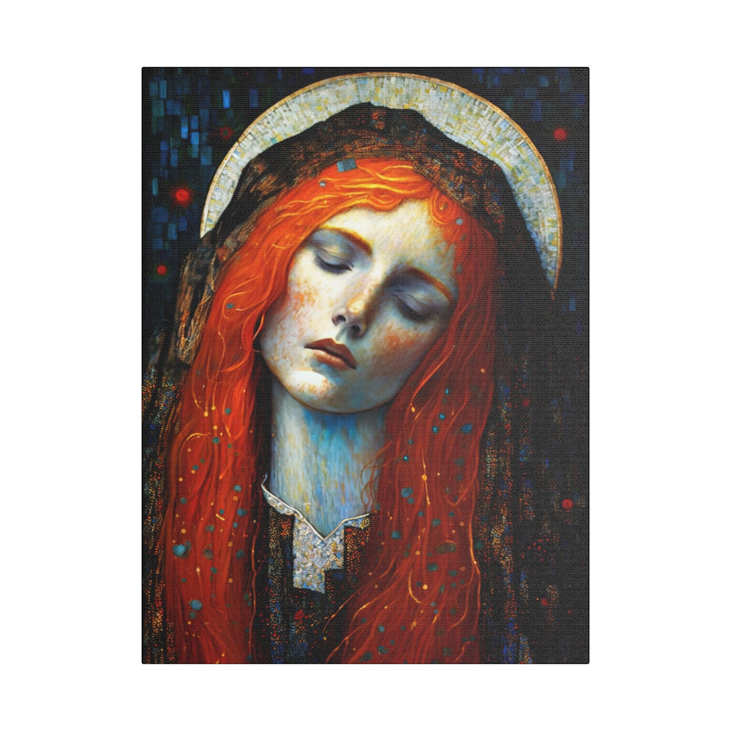 Embracing Grace - Saint Mary Magdalene Canvas Print - Multiple Sizes - Catholic Home art - Museum Wrapped Canvas - Sanctified Souls Print