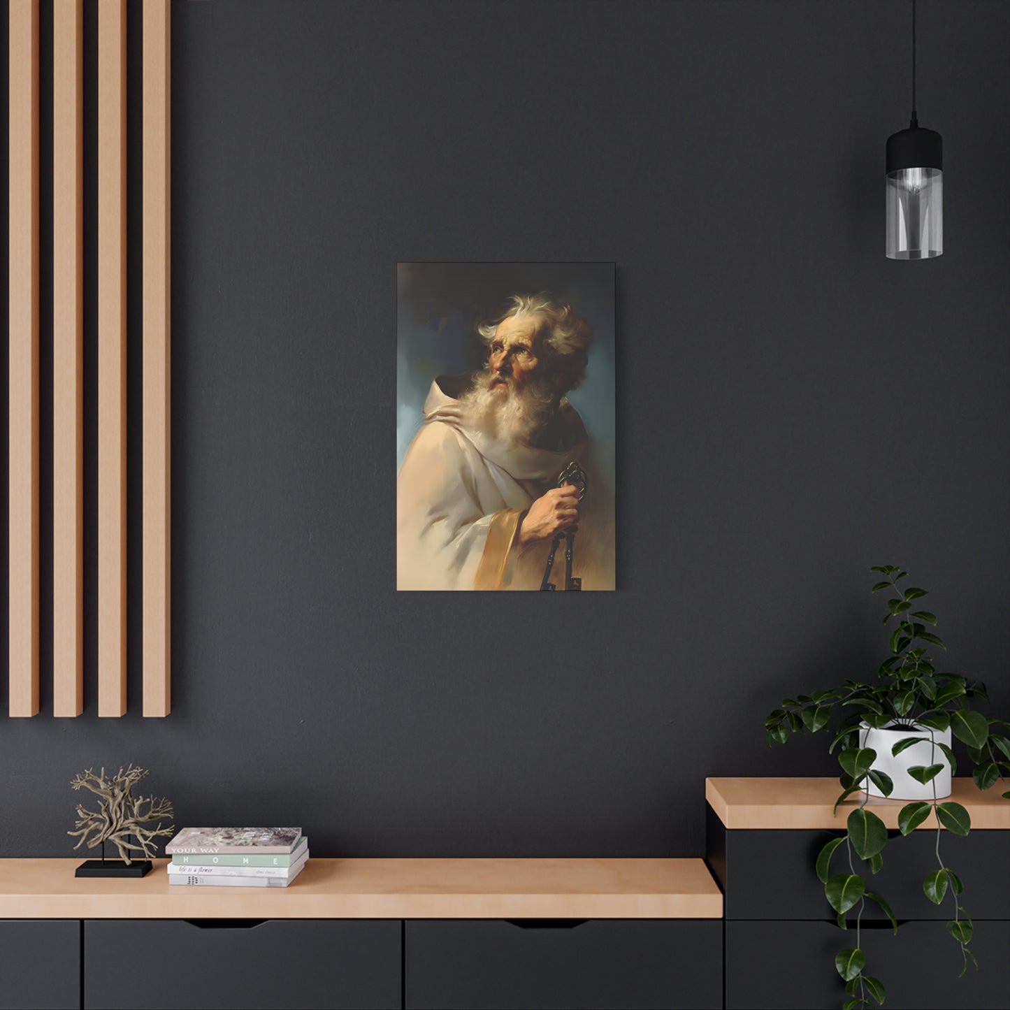 Saint Peter the Apostle - Museum Wrapped Canvas - Print - Religious Art for your Home - Christian print - Prayer Room - Catholic