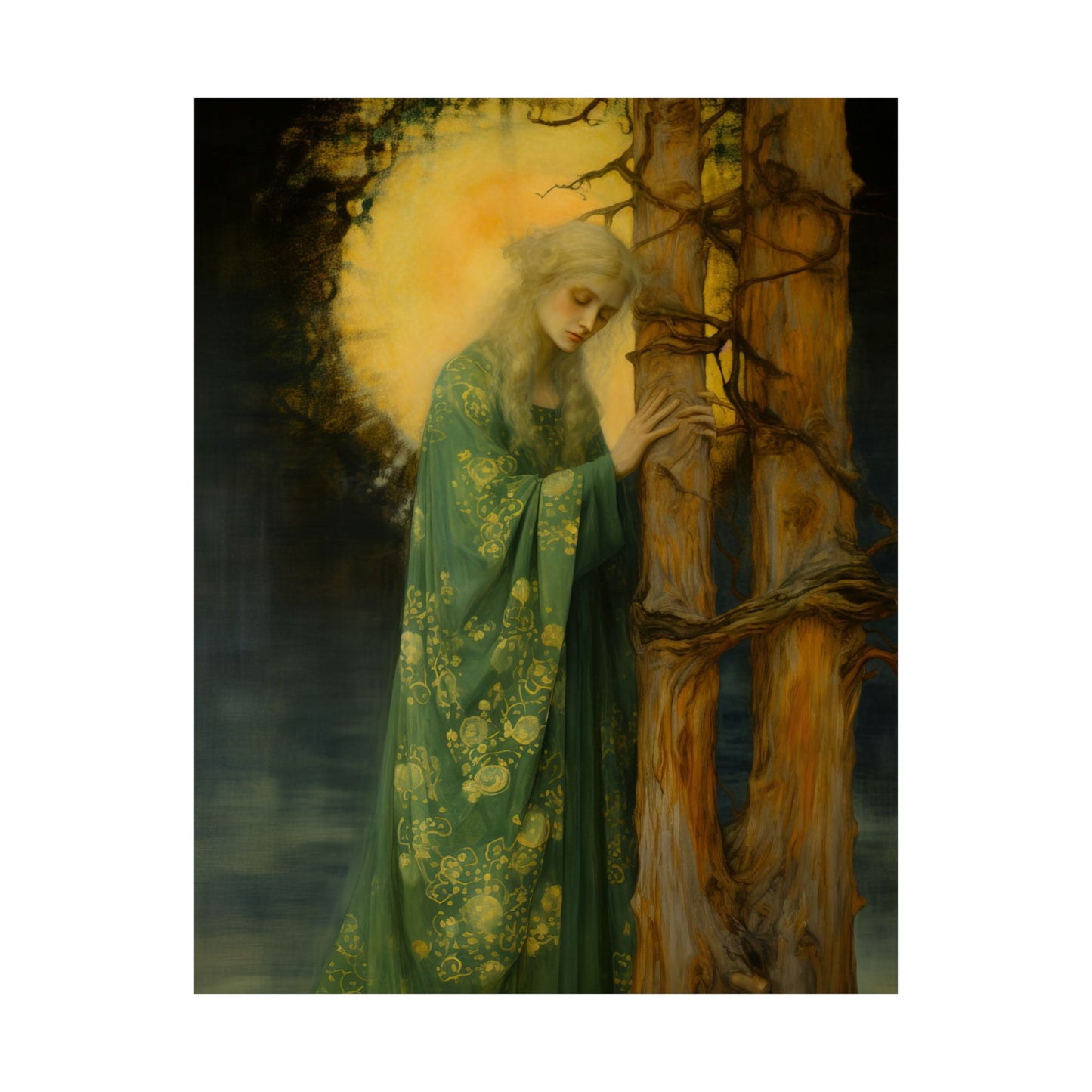 Saint Afra - Sanctified Souls Print - Multiple Sizes - Premium Matte Vertical Posters - Catholic Art - Religious Poster