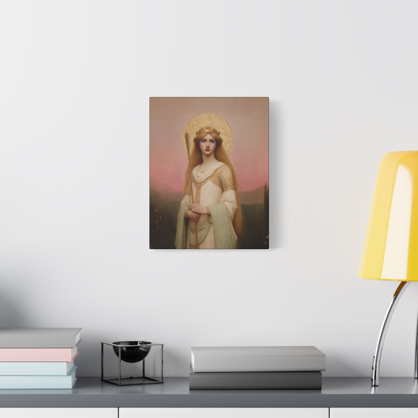 Saint Ursula -  Museum Wrapped Canvas - Sanctified Souls Print - Religious Art for your Home - Catholic Patron Saint Art