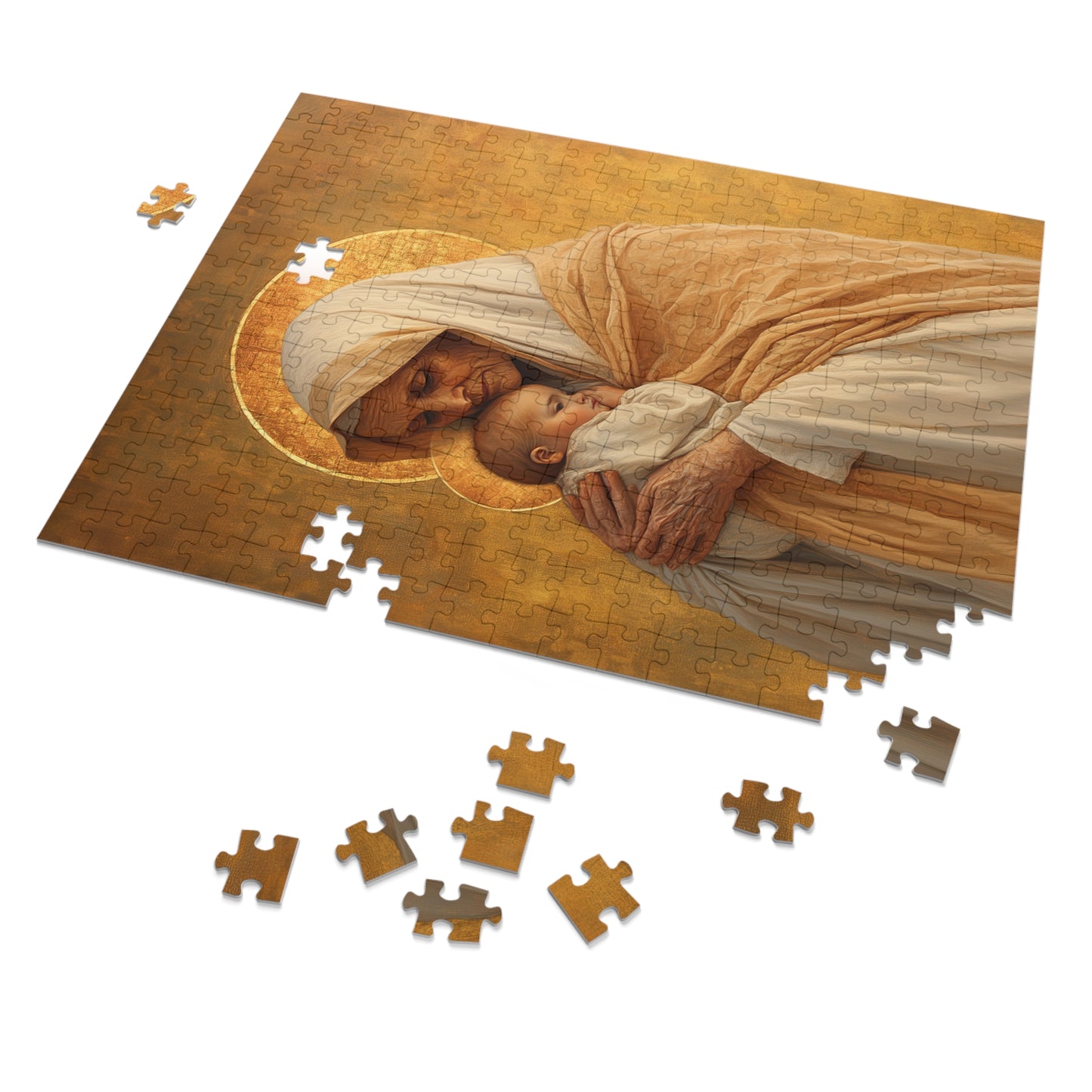 Saint Anna the Prophetess - Puzzle and Keepsake Tin - Religious (30, 110, 252, 500,1000) - Religious Puzzle - Gifts for Catholic Families