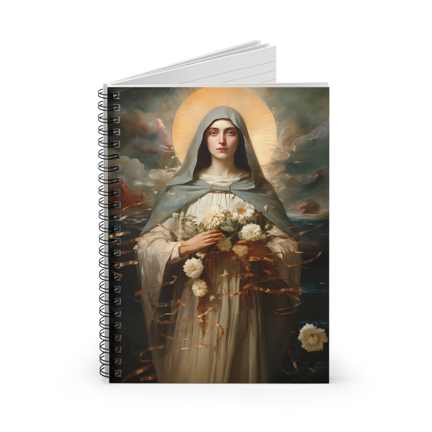 Saint Rose Venerini - Sanctified Souls Art - Religious Based Notebook - Spiral Notebook - Ruled Line