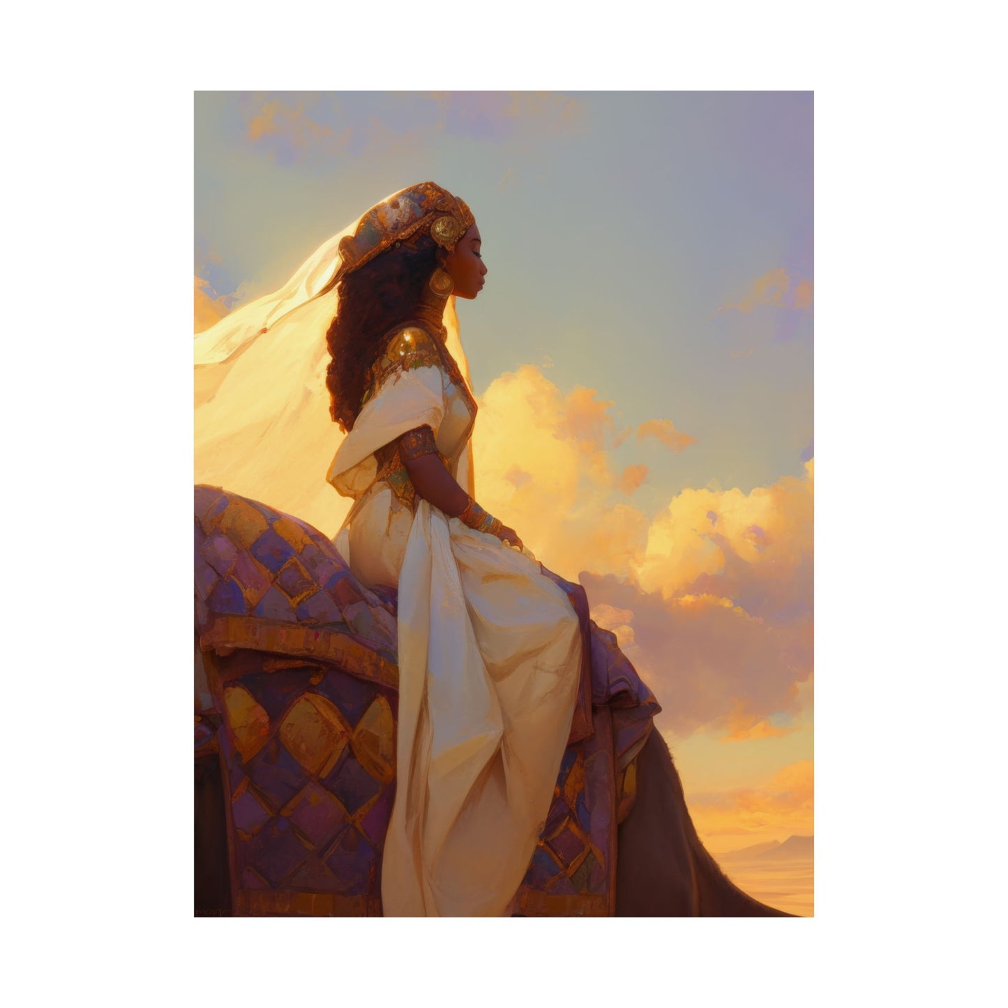 Queen of Sheba - Sanctified Souls Print - Multiple Sizes - Premium Matte Vertical Posters