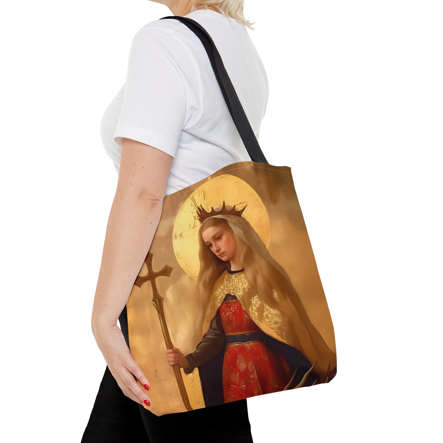 Saint Margaret of Antioch Tote Bag - Large Medium Small Faith Art Bag - Catholic Faith Purse - Religious Carry All