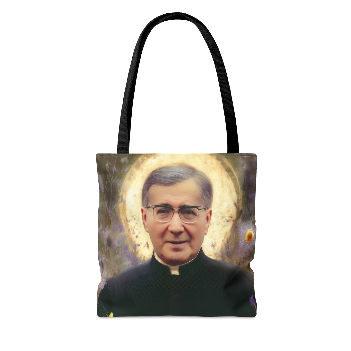 Saint Josemaría Escrivá - Tote Bag - Large Medium Small Faith Art Bag - Catholic Faith Purse - Double Sided