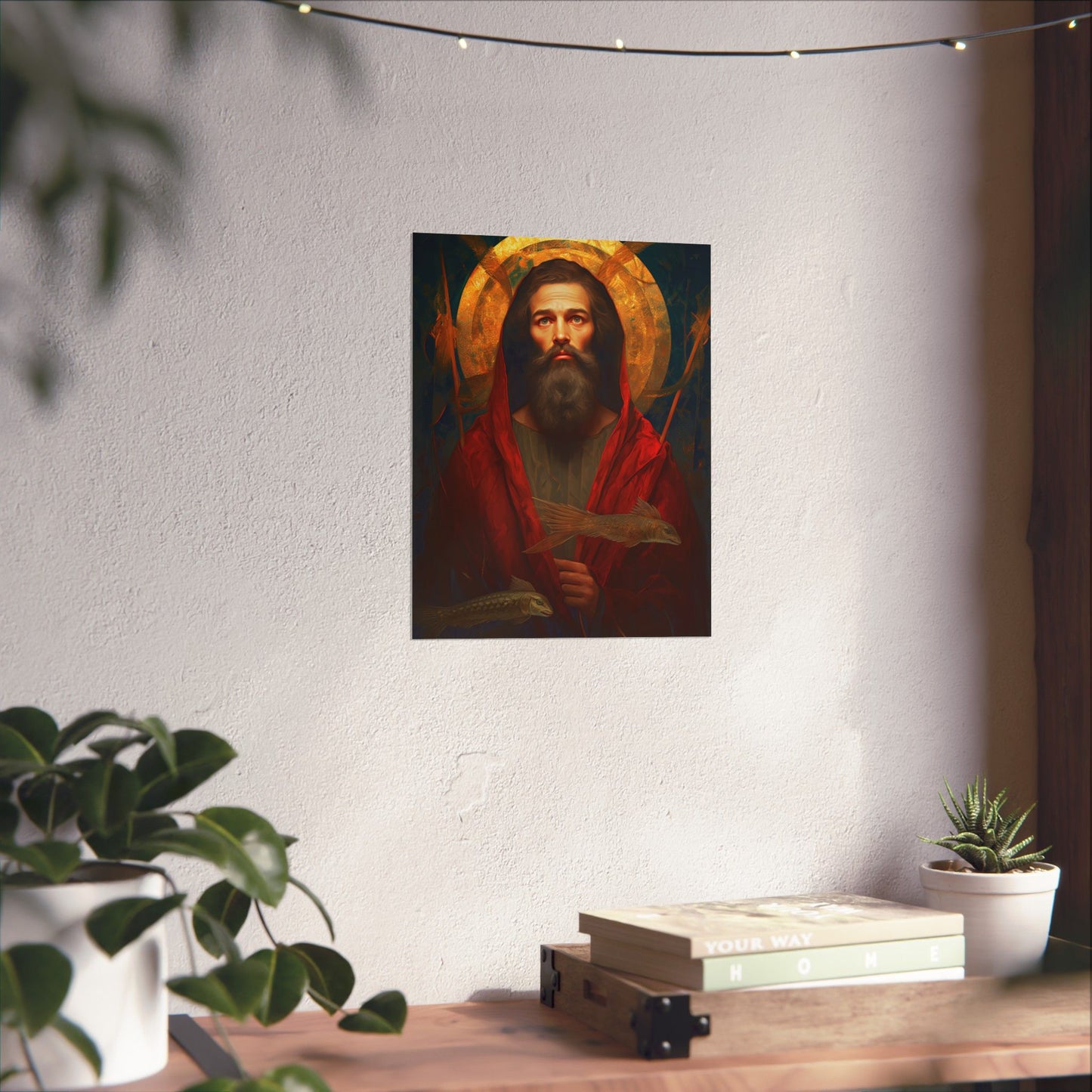 Saint Andrew the Apostle Print - Sanctified Souls Print - Multiple Sizes - Premium Matte Vertical Posters