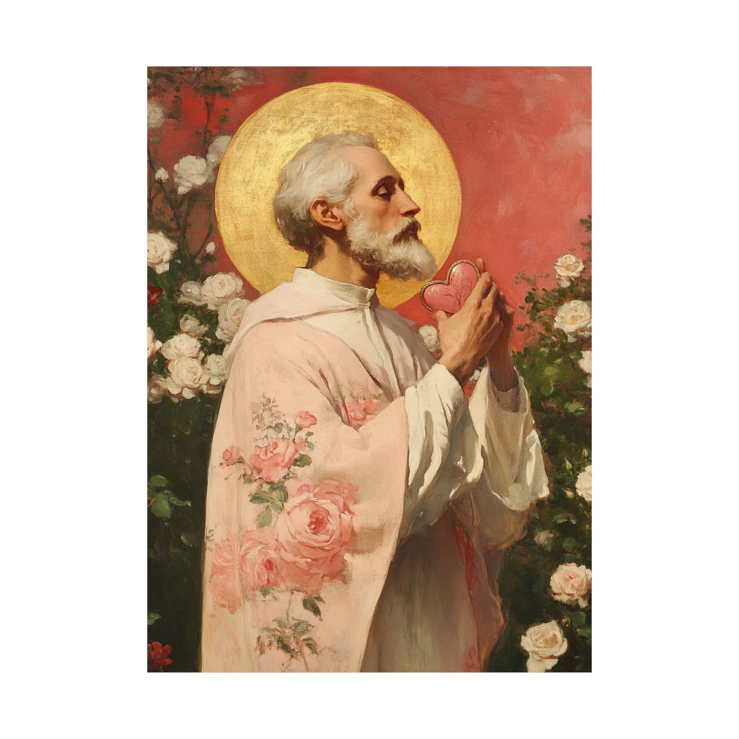 Saint Valentine -  Catholic Art - Multiple Sizes - Premium Posters - Catholic Art - Christian Home - Catholic Saint Art