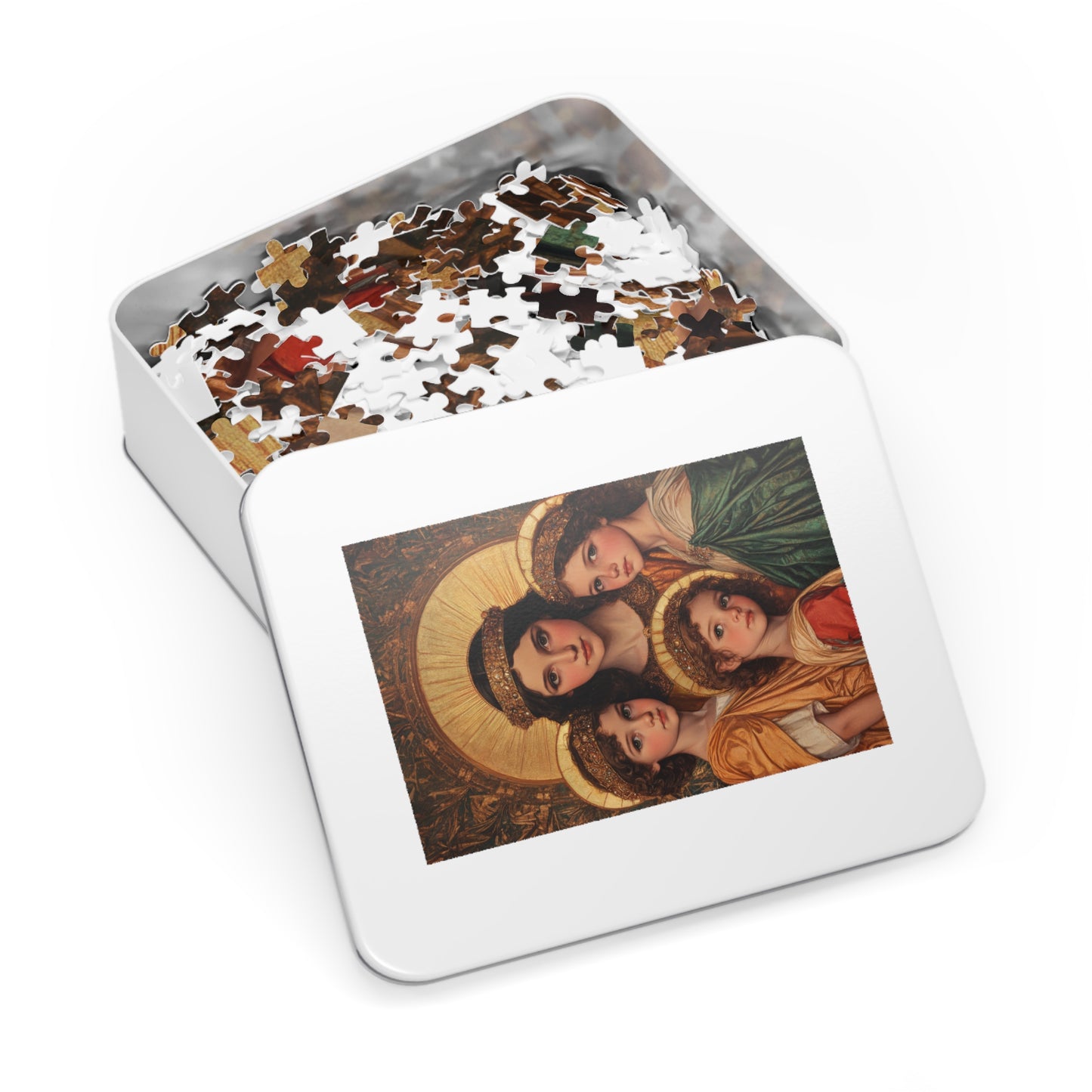 Saints Sophia, Faith, Hope and Charity  - Puzzle and Keepsake Tin - Religious (30, 110, 252, 500,1000) - Religious Puzzle - Gifts Catholic